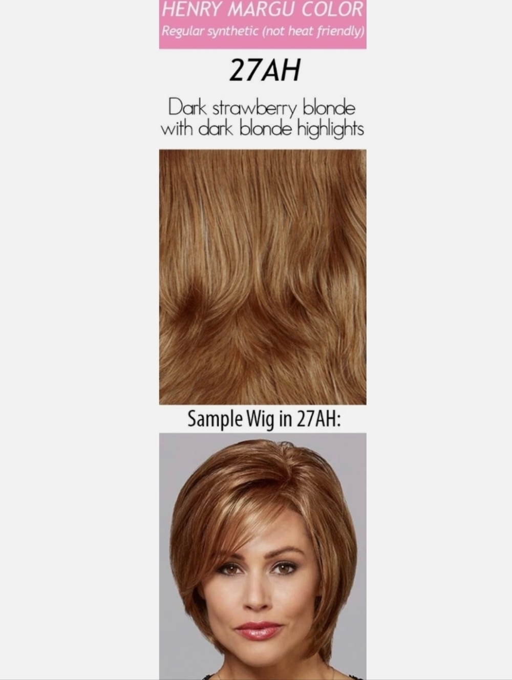 TWO, yes 2! Henry Margu Wigs. Style 2510 Mariah. Colors 8/14H & 27 AH. NWT - Picture 3 of 15